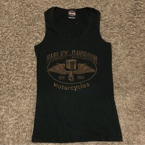 Y2K Women’s Harley Davidson Rhinestone Tank Top
